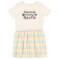 thumbnail image 1 of Inktastic Nonnie is My Bestie Girls Toddler Dress, 1 of 5