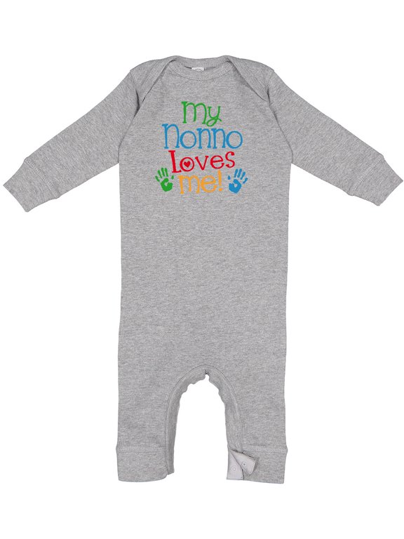 Nonno Loves Me Baby Romper Coveralls