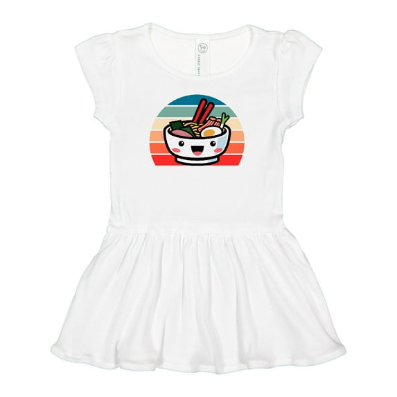 Inktastic Noodle Bowl Japanese Cute Ramen Kawaii Girls Baby Dress