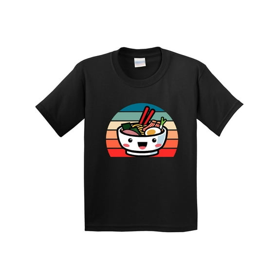 Inktastic Noodle Bowl Japanese Cute Ramen Kawaii Youth T-Shirt