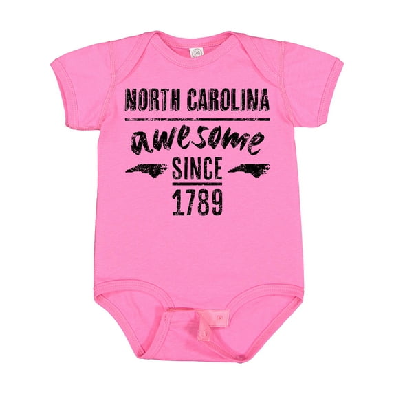 Inktastic North Carolina Awesome Since 1789 Boys or Girls Baby Bodysuit