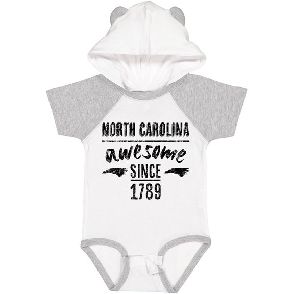 Inktastic North Carolina Awesome Since 1789 Boys or Girls Baby Bodysuit