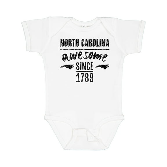 Inktastic North Carolina Awesome Since 1789 Boys or Girls Baby Bodysuit