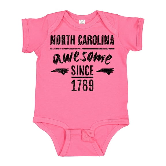 Inktastic North Carolina Awesome Since 1789 Boys or Girls Baby Bodysuit