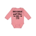 thumbnail image 1 of Inktastic North Carolina Awesome Since 1789 Boys or Girls Long Sleeve Baby Bodysuit, 1 of 5