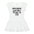 thumbnail image 1 of Inktastic North Carolina Awesome Since 1789 Girls Baby Dress, 1 of 5