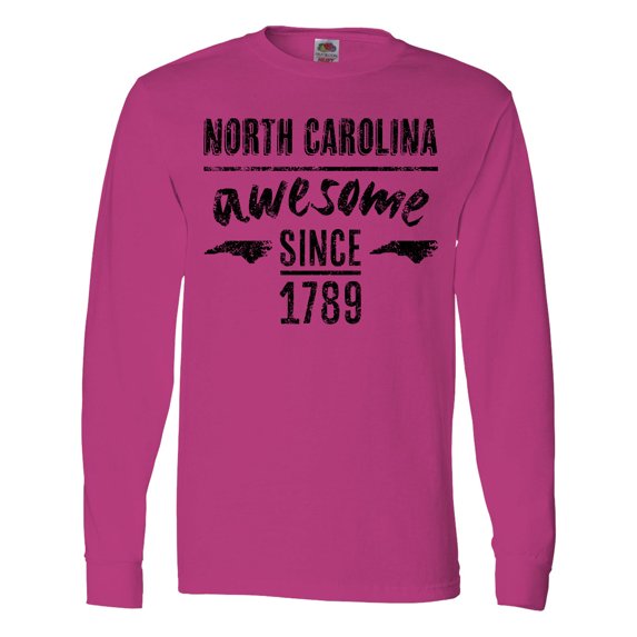 Inktastic North Carolina Awesome Since 1789 Long Sleeve T-Shirt