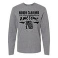 thumbnail image 1 of Inktastic North Carolina Awesome Since 1789 Long Sleeve T-Shirt, 1 of 5