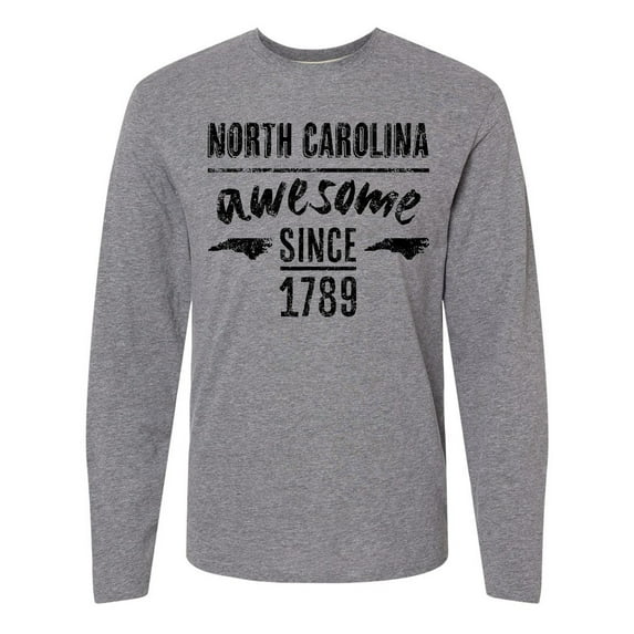 Inktastic North Carolina Awesome Since 1789 Long Sleeve T-Shirt