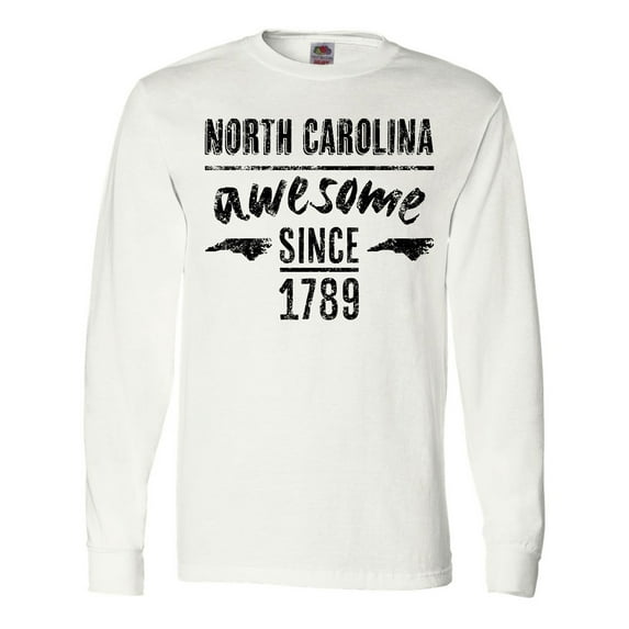 Inktastic North Carolina Awesome Since 1789 Long Sleeve T-Shirt