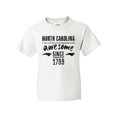 thumbnail image 1 of Inktastic North Carolina Awesome Since 1789 Youth T-Shirt, 1 of 5