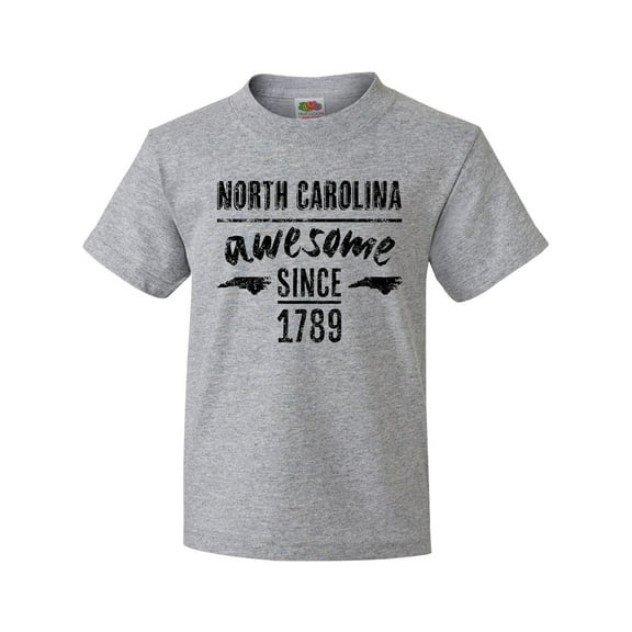Inktastic North Carolina Awesome Since 1789 Youth T-Shirt