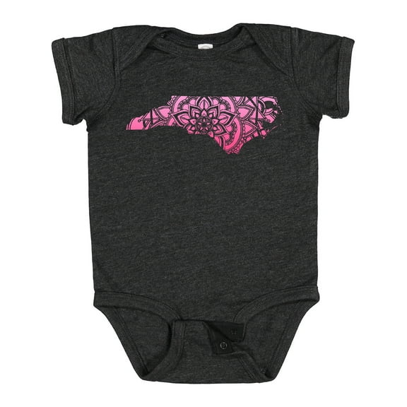 Inktastic North Carolina Silhouette Mandala Boys or Girls Baby Bodysuit