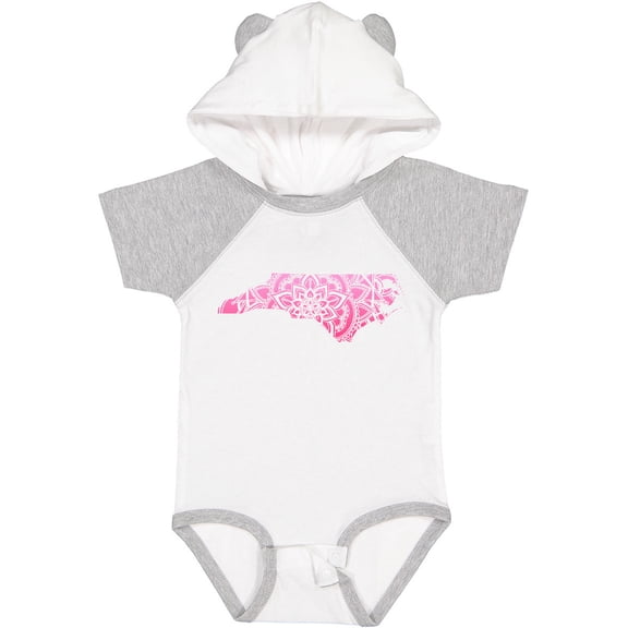 Inktastic North Carolina Silhouette Mandala Boys or Girls Baby Bodysuit