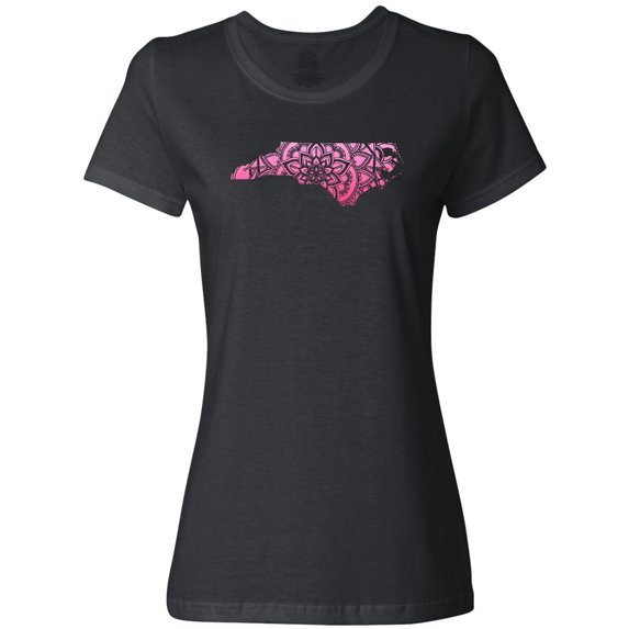 Inktastic North Carolina Silhouette Mandala Women's T-Shirt