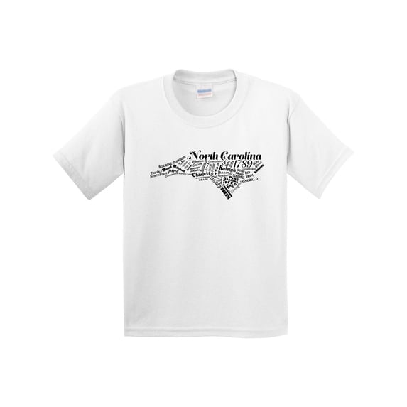 Inktastic North Carolina Word Salad Youth T-Shirt