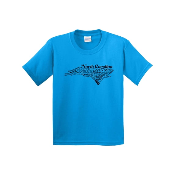 Inktastic North Carolina Word Salad Youth T-Shirt