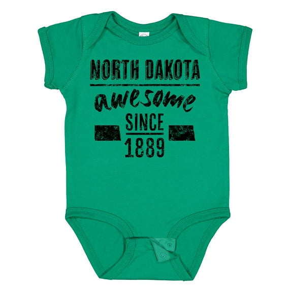 Inktastic North Dakota Awesome Since 1889 Boys or Girls Baby Bodysuit