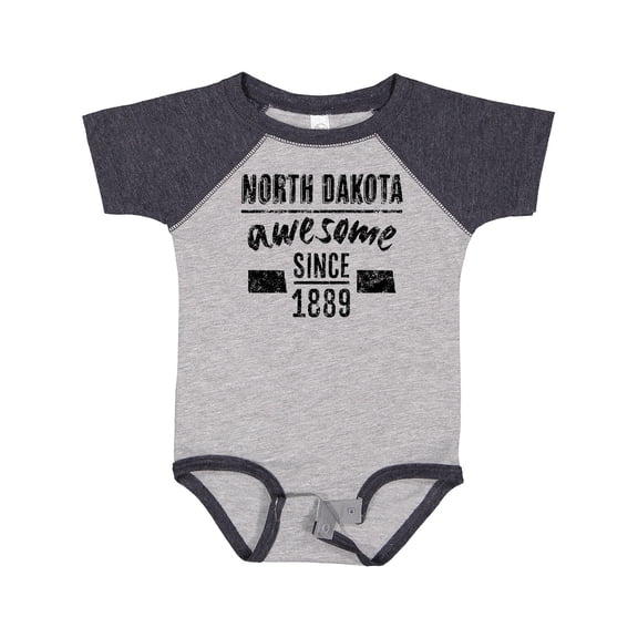Inktastic North Dakota Awesome Since 1889 Boys or Girls Baby Bodysuit