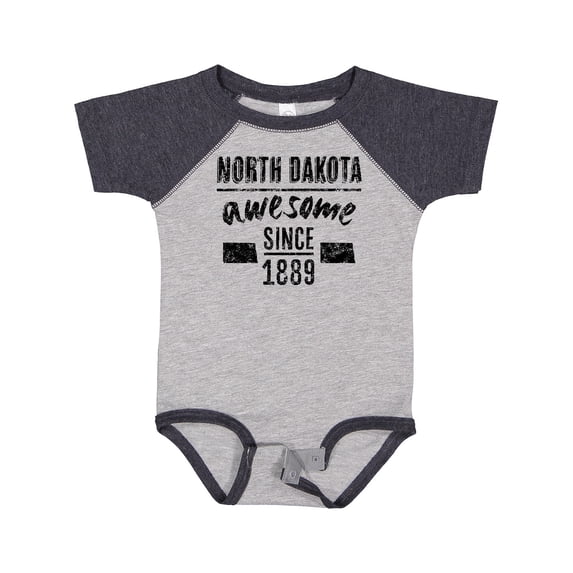 Inktastic North Dakota Awesome Since 1889 Boys or Girls Baby Bodysuit