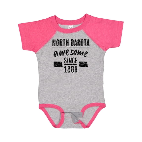 Inktastic North Dakota Awesome Since 1889 Boys or Girls Baby Bodysuit