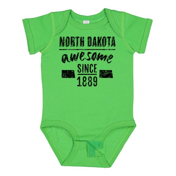 Inktastic North Dakota Awesome Since 1889 Boys or Girls Baby Bodysuit