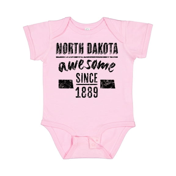 Inktastic North Dakota Awesome Since 1889 Boys or Girls Baby Bodysuit