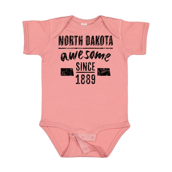 Inktastic North Dakota Awesome Since 1889 Boys or Girls Baby Bodysuit
