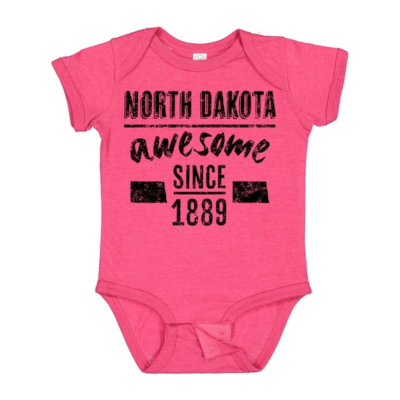 Inktastic North Dakota Awesome Since 1889 Boys or Girls Baby Bodysuit