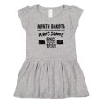 thumbnail image 1 of Inktastic North Dakota Awesome Since 1889 Girls Toddler Dress, 1 of 5