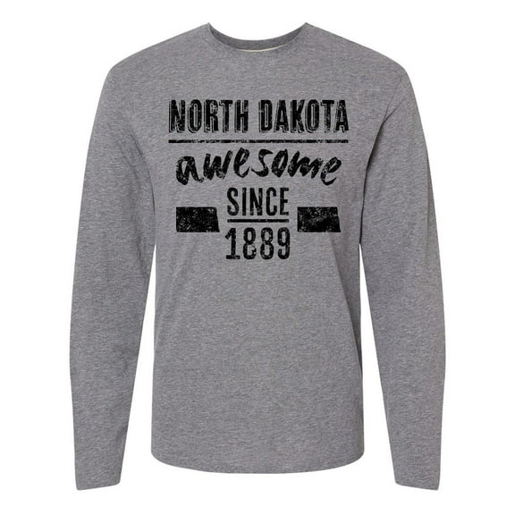 Inktastic North Dakota Awesome Since 1889 Long Sleeve T-Shirt