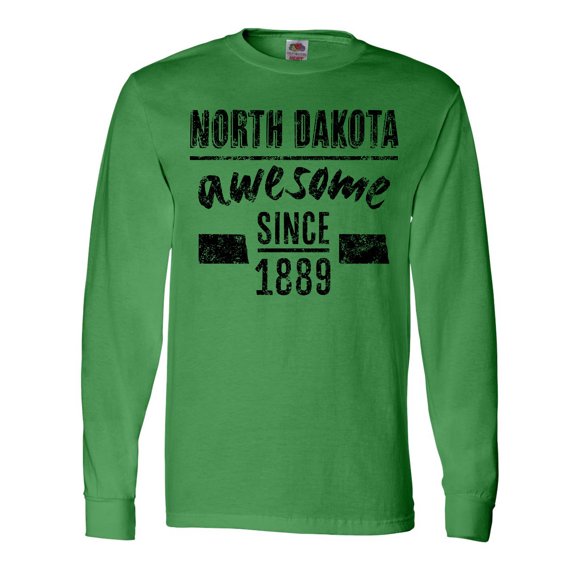 Inktastic North Dakota Awesome Since 1889 Long Sleeve T-Shirt