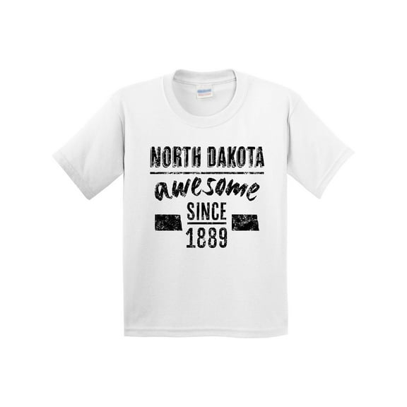 Inktastic North Dakota Awesome Since 1889 Youth T-Shirt