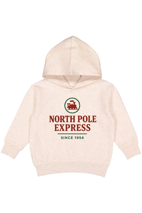 North Pole Express Train Christmas Toddler Hoodie