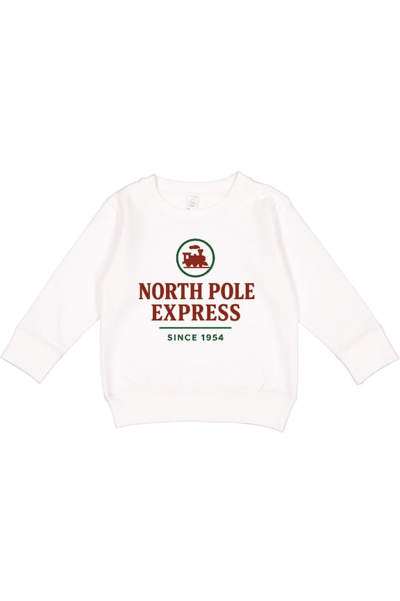 North Pole Express Train Christmas Toddler Sweatshirt