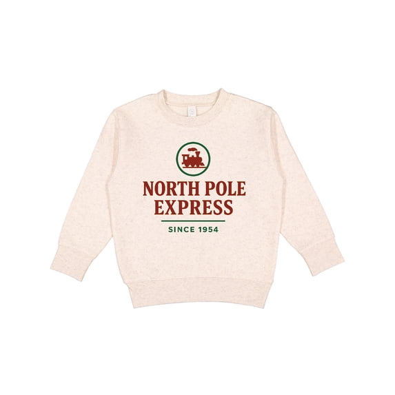Inktastic North Pole Express Train Christmas Toddler Sweatshirt
