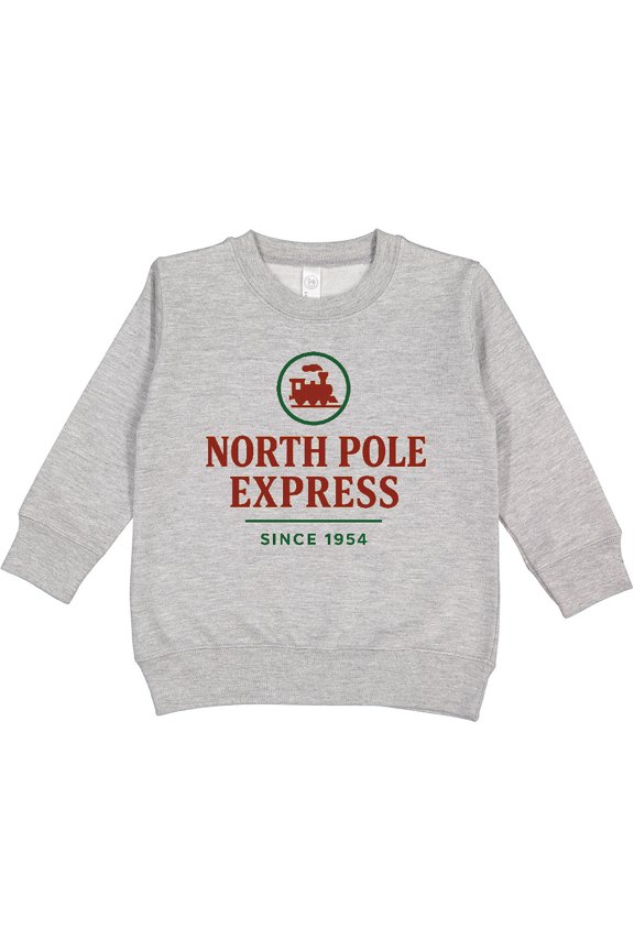 North Pole Express Train Christmas Toddler Sweatshirt