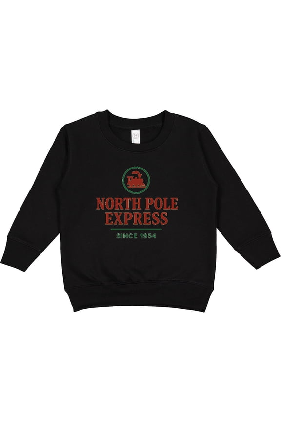 North Pole Express Train Christmas Toddler Sweatshirt