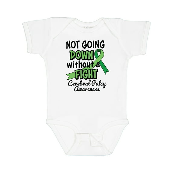 Inktastic Not Going Down Without a Fight Cerebral Palsy Awareness Boys or Girls Baby Bodysuit