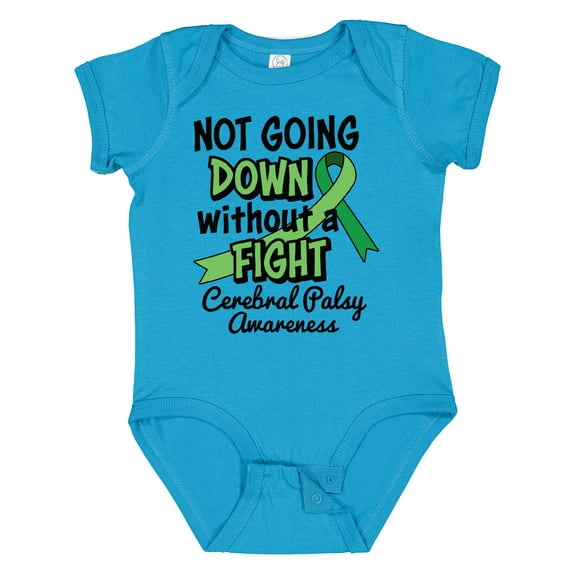 Inktastic Not Going Down Without a Fight Cerebral Palsy Awareness Boys or Girls Baby Bodysuit