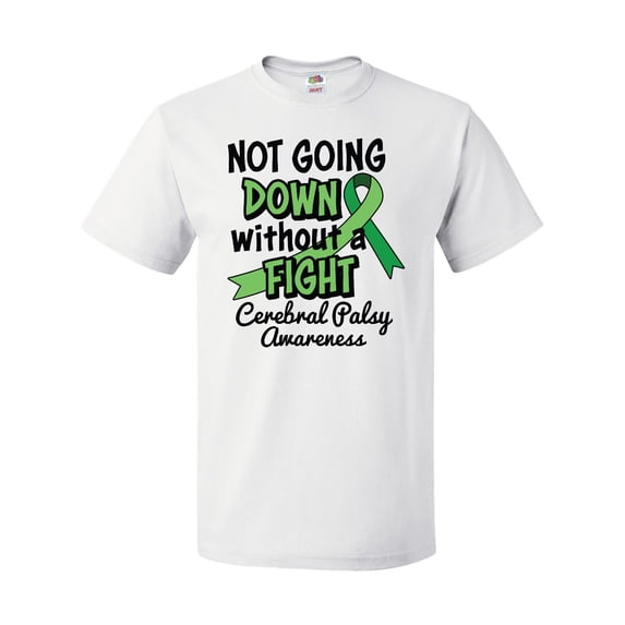 Inktastic Not Going Down Without a Fight Cerebral Palsy Awareness T-Shirt