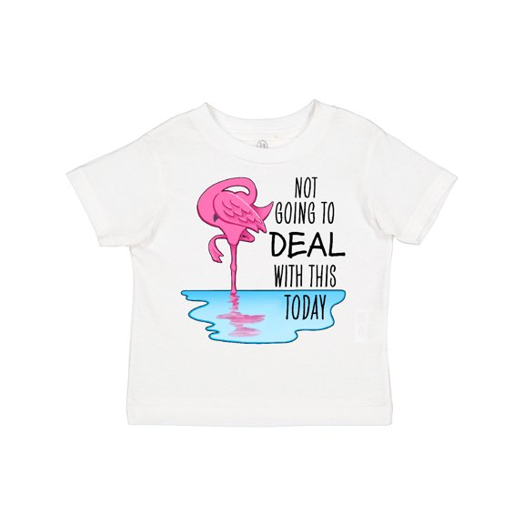 Inktastic Not Going to Deal with This Today- Sleeping Flamingo Boys or Girls Toddler T-Shirt