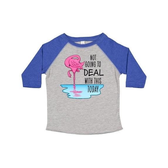 Inktastic Not Going to Deal with This Today- Sleeping Flamingo Boys or Girls Toddler T-Shirt