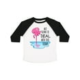 thumbnail image 1 of Inktastic Not Going to Deal with This Today- Sleeping Flamingo Boys or Girls Toddler T-Shirt, 1 of 5