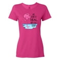 thumbnail image 1 of Inktastic Not Going to Deal with This Today- Sleeping Flamingo Women's T-Shirt, 1 of 5