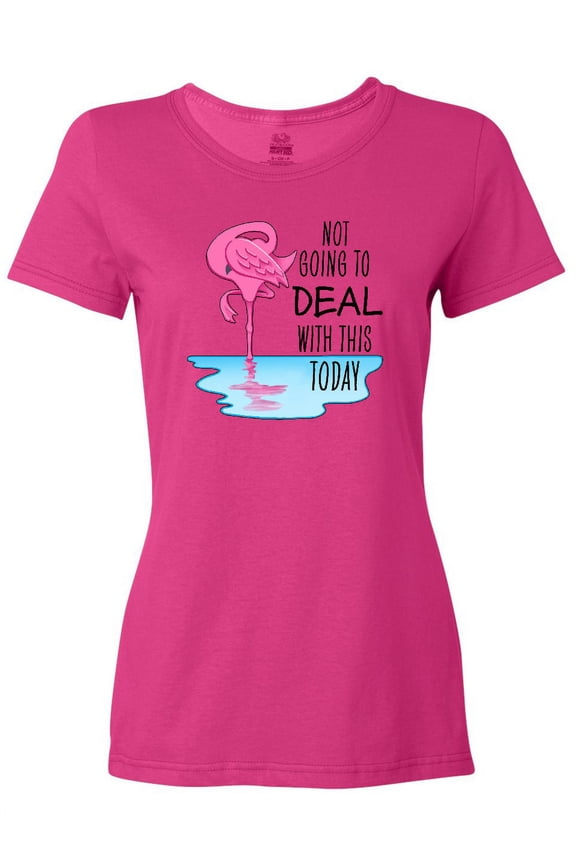 Not Going to Deal with This Today- Sleeping Flamingo Women's T-Shirt