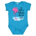 thumbnail image 1 of Inktastic Not Going to Deal with This Today- sleeping flamingo Boys or Girls Baby Bodysuit, 1 of 5