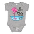 thumbnail image 1 of Inktastic Not Going to Deal with This Today- sleeping flamingo Boys or Girls Baby Bodysuit, 1 of 5
