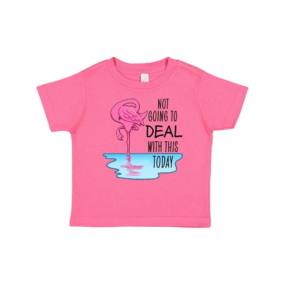 Inktastic Not Going to Deal with This Today- sleeping flamingo Boys or Girls Baby T-Shirt