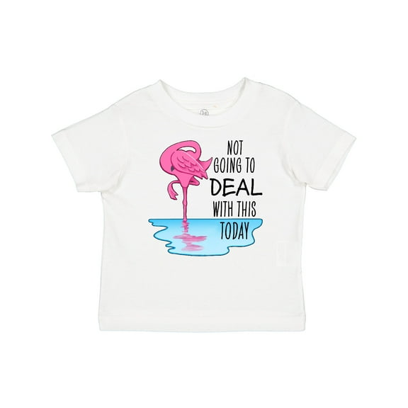 Inktastic Not Going to Deal with This Today- sleeping flamingo Boys or Girls Baby T-Shirt